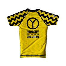 Load image into Gallery viewer, Kids No Gi Rash Guard Ranked Yellow