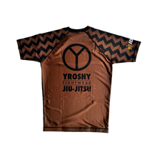 Load image into Gallery viewer, Adult No Gi Rash Guard Ranked Brown