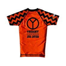 Load image into Gallery viewer, Kids No Gi Rash Guard Ranked Orange